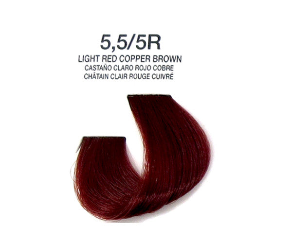 Cream Hair Color - Light Red Copper Brown