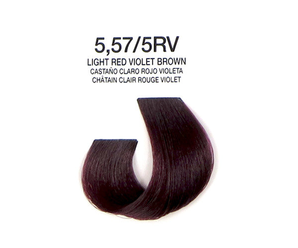 Cream Hair Color - Light Red Violet Brown