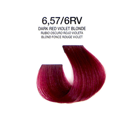 Cream Hair Color - Dark Red Violet Blonde